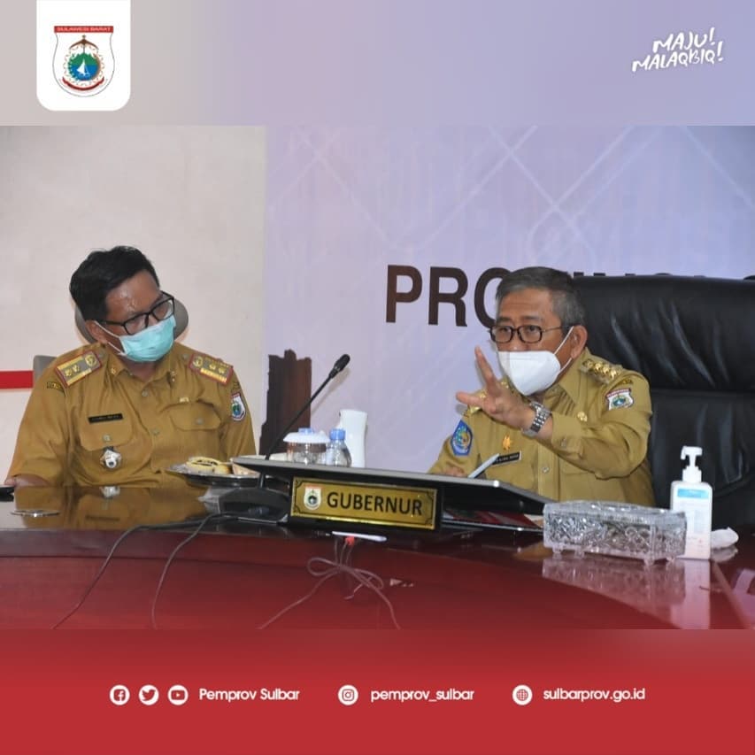 Gubernur ABM Hadiri Rakernas Pembangunan Pertanian secara Virtual